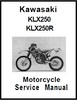 Thumbnail Kawasaki KLX250 - KLX250R Motorcycle Service Manual