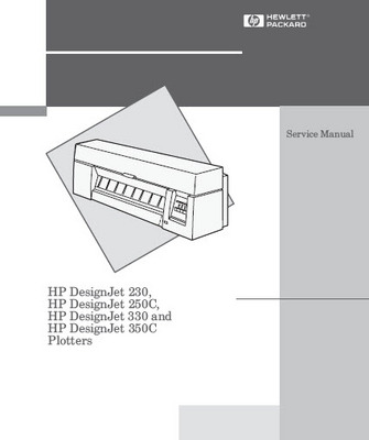 Product picture HP Designjet 230 250C 330 350C Plotters  Service Manual