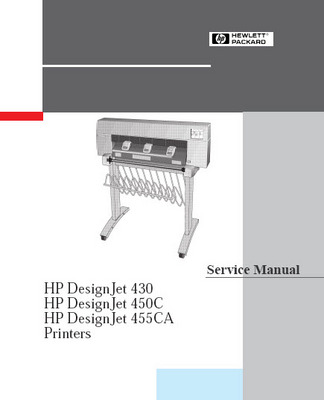 Product picture HP DesignJet 430, 450c, 455ca, Printers Service Manual 