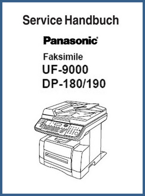 Product picture Panasonic DP-180/190, UF-9000 Service Manual - German