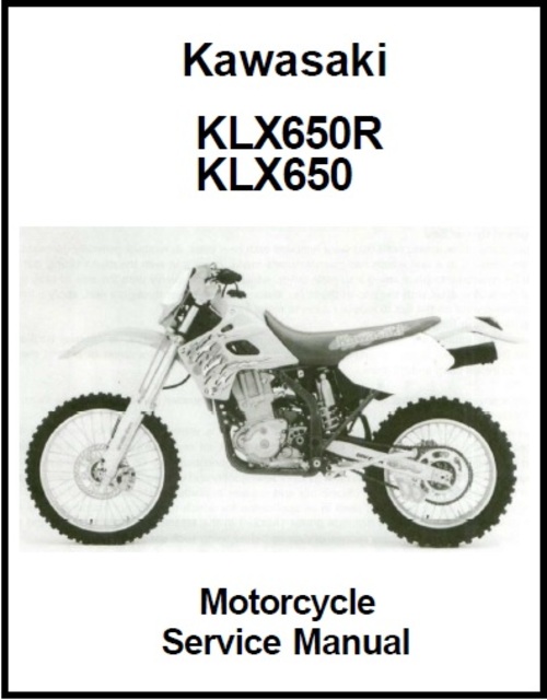 Product picture Kawasaki KLX650 - KLX650R Motorcycle Service Manual
