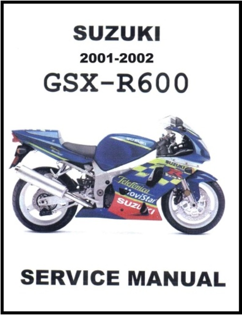 Product picture Suzuki GSX-R600 2001-2002 Motorcycle Service Manual 