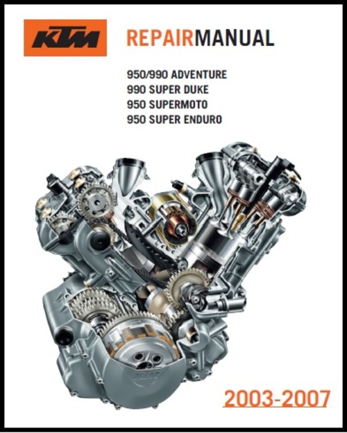 Product picture KTM-LC8 950/990 Adventure-Super Duke 2003-2007 Repair Manual